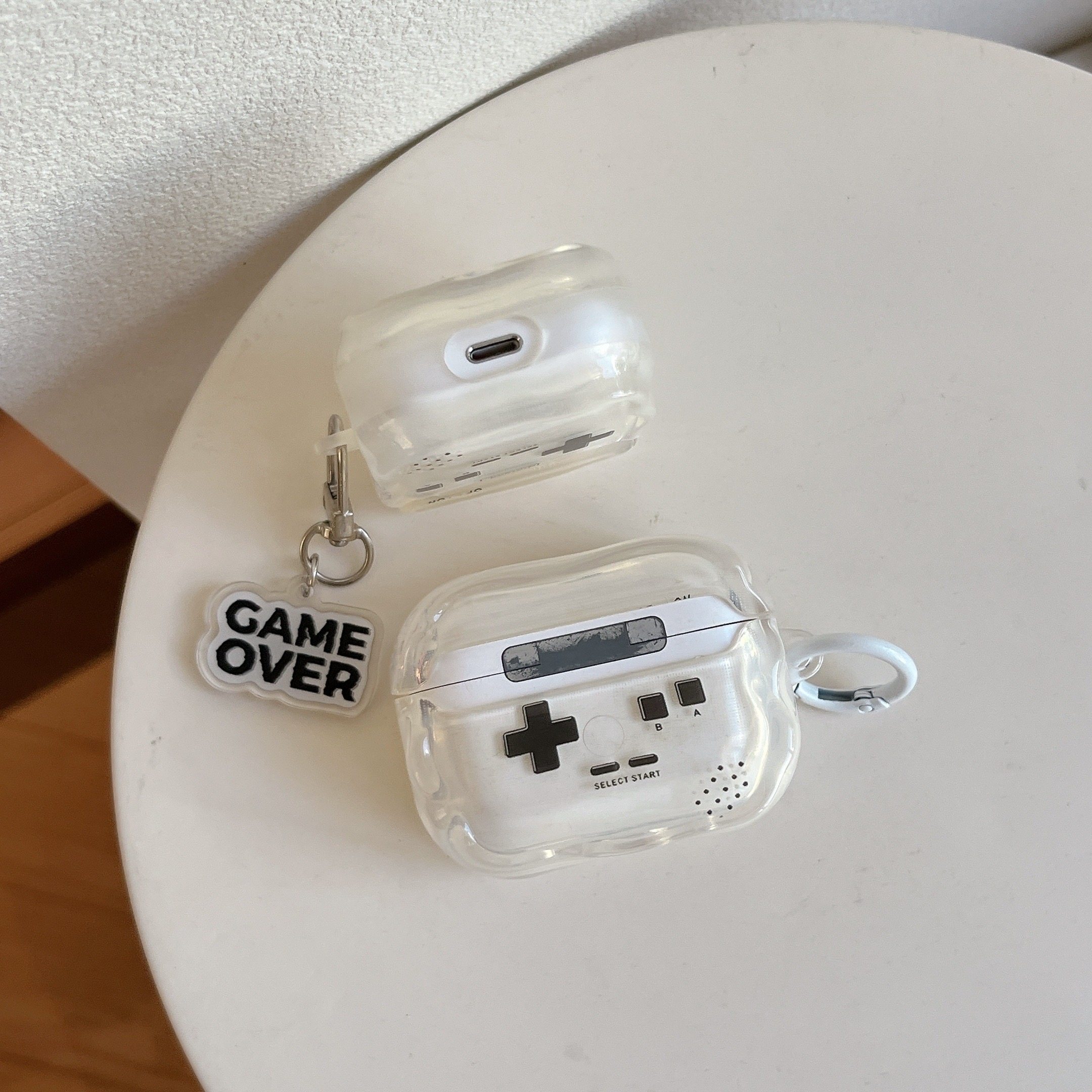 原创复古潮玩游戏机适用苹果AirPods4代Pro2半透明保护套个性男AirPods Pro3代无线降噪蓝牙耳机软壳二三四代,淘宝优惠券,粉丝福利购,淘宝优惠卷