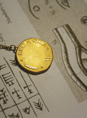 My Jewelry|古老的荷鲁斯之眼金币项链 古埃及能量守护 k金需定制