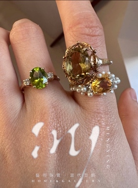 My Collection   | 德国设计师作品珍藏珍珠黄水晶珍珠戒指