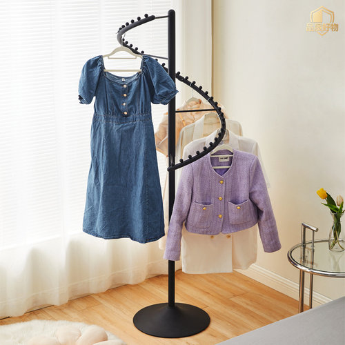 家用服装店旋转展示架多功能卧室落地收纳晾衣架挂衣架衣帽架架子 - 图3