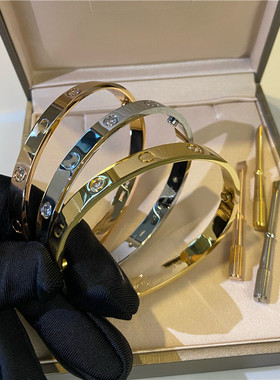 时尚简约螺丝钉金属手镯女百搭