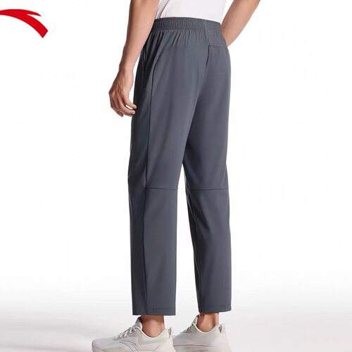 安踏高弹冰丝裤丨运动长裤男夏季新款跑步训练九分裤子152527301 - 图0