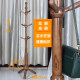 Solid wood coat rack floor-standing clothes rack bedroom room living room vertical modern simple single dry clothes hanging rack