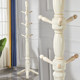 Solid wood coat rack floor-standing clothes hanging bedroom clothes rack