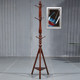 Solid wood coat rack floor hanging clothes rack simple modern simple