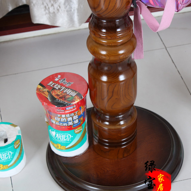 Solid wood floor coat rack for bedroom and home use