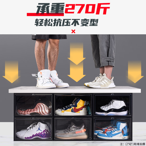 Personal transparent plastic artifact anti-oxidation display shoe box