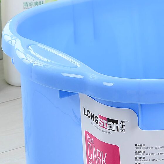 Plastic foot massage bucket to light up the space