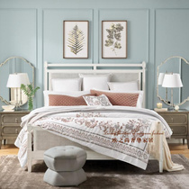 New American solid wood vines with double bed Nordic minimalist oak 1 8 m vine choreography master bedroom with large bed Mind hotel