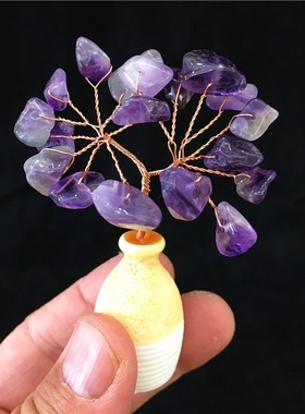 酒柜水晶树招财树水晶招财家居