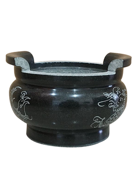 墓地花瓶圆形石香炉