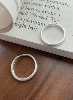 经典基础款｜999纯银磨砂素圈戒指 细腻质感小众设计指环情侣对戒