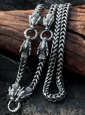 双龙佛牌项链男士嘻哈霸气