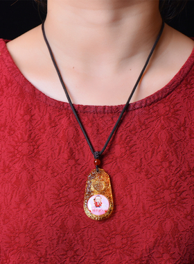 琉璃月老吊坠月老祠堂饰品摆件吊坠项链礼物