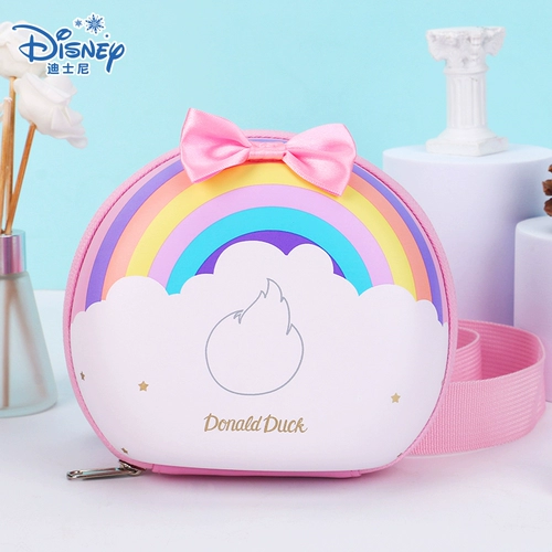 Дисней, модная радужная сумка через плечо для раннего возраста для отдыха для выхода на улицу, 2-3-4 лет