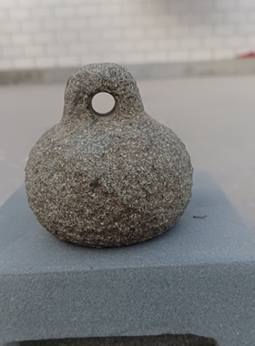 称心如意手工石秤砣中式古典石权石茶宠把件石头秤砣禅意石摆件