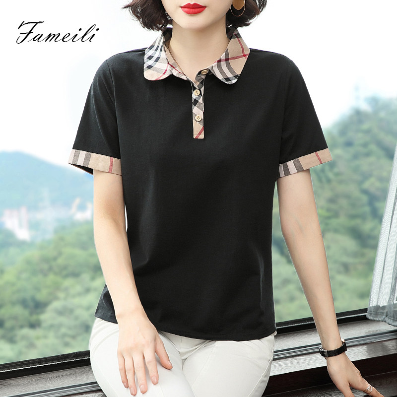 短袖女2020年春装新款妈妈装夏t恤 法美丽T恤