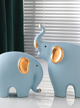 家居北欧简约可爱创意大象摆件