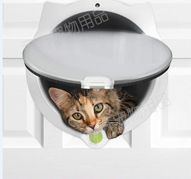 猫耳朵宠物门猫门狗门洞宠物自由出门洞木门玻璃加厚门小型犬猫用_虎窝淘