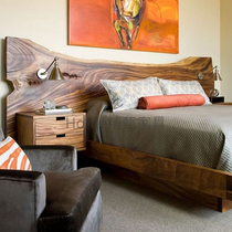 Tatami headboard backrest solid wood headboard minimalist with modern whole board double single headboard background wall