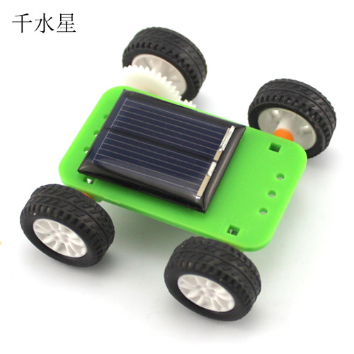 太阳能小车星际二代学生创意小车模型口袋迷你小汽车太阳能板发电 - 图0
