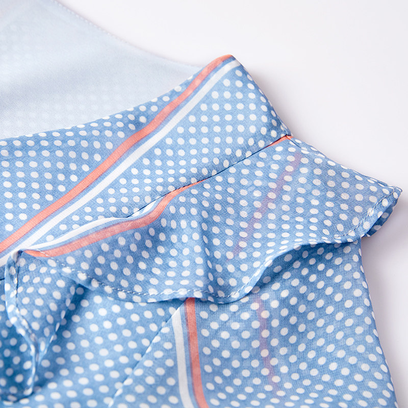 2020夏季新款气质百搭雪纺百褶裙 百达依莉连衣裙