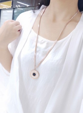 长款钛钢时尚风百搭高档毛衣链