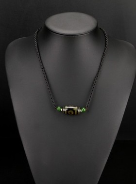 女士项链时尚脖颈饰品配饰短款锁骨链复古性感百搭简约天珠挂件夏