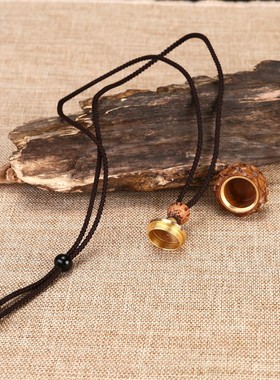 简约民族风可打开毛衣链可调节檀木项链时尚百搭女棉麻衣服配饰品