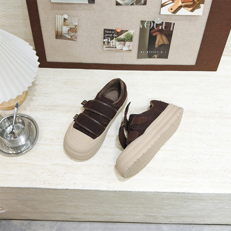 大码女鞋41-43宽胖脚肥2025冬季新款加绒款魔术贴复古休闲鞋618-3,淘宝优惠券,粉丝福利购,淘宝优惠卷