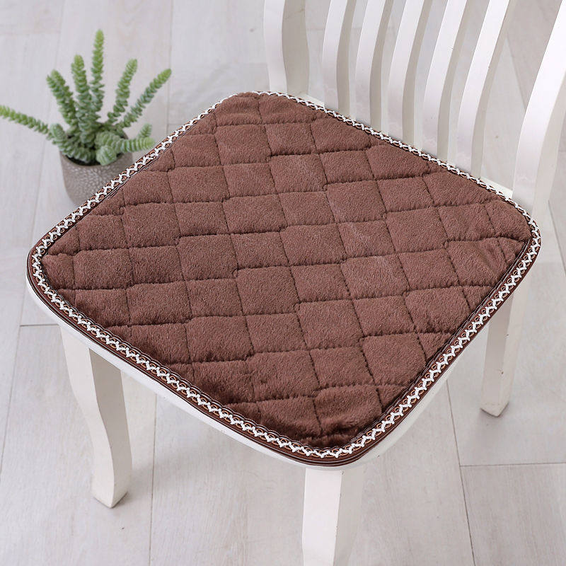 四季通用毛绒坐垫饭店餐厅带绑绳椅子垫可水洗坐垫居家保暖凳子垫,淘宝优惠券,粉丝福利购,淘宝优惠卷