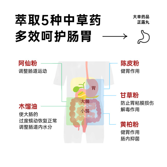 Direct mail from Japan Daxing Pharmaceutical Trumpet Brand Shoro Pills Diarrhea Abdominal Distension Gastrointestinal Discomfort Intestinal Pills Indigestion