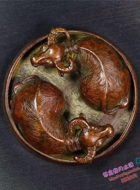 日式风乾坤八卦手把玩小物件