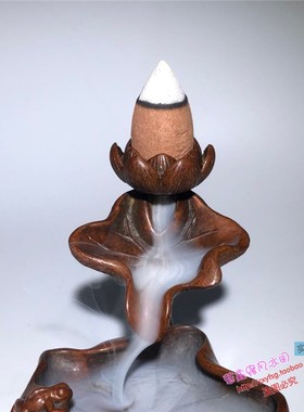 纯铜青蛙倒流香书房小摆件