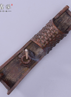 手工纯铜乌篷船复古文玩茶宠摆件