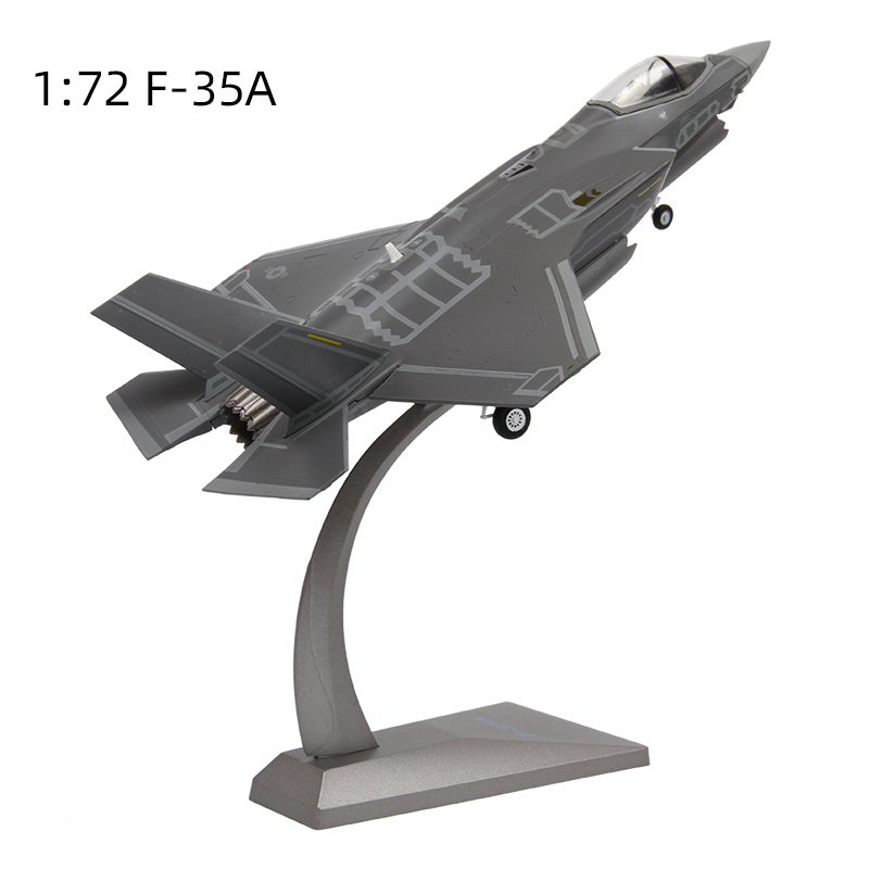 特尔博1:72f35战斗机模型F-35隐身飞机模型合金静态航模摆件成品-图1