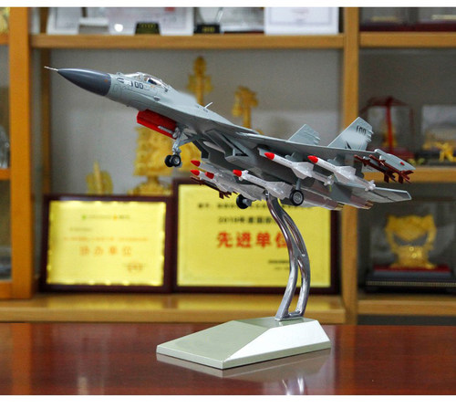 特尔博1:48歼15飞机模型合金仿真j15航母舰载战斗机航模摆件收藏 - 图3