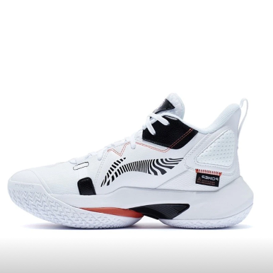 李宁 空袭8 透气回弹 支撑篮球鞋 白色/黑色ABPR035-4嘉兴顺丰仓 - 图3