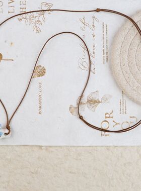 景德镇陶瓷手绘迷你小水杯项链可爱少女心百搭甜美配饰搭配礼物