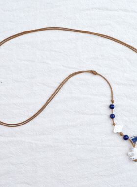 景德镇陶瓷项链女飞鸟吊坠锁骨链可爱清新ins风卡通摆摊饰品