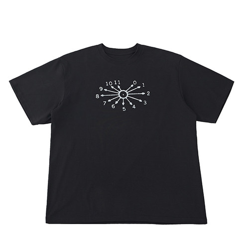 DBSC夏季美式复古正肩数字印花T恤男女凉感冰皮面料短袖T情侣同款 - 图3