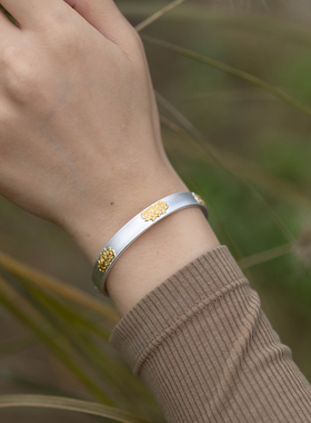 足银9999古法描金吉言文字宝莲花