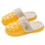 Водонепроницаемые зимние нескользящие тапочки, съемный съёмный вкладыш, мягкая подошва, для влюбленных