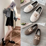 Fashion Doudou Shoes осень и зима Новая женская корейская корейская издание квартиры -на боттерт против сласти, толстые и бархатные, теплые студенческие хлопковые обувь для студентов.