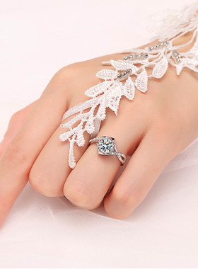 莫桑石戒指925定制款式