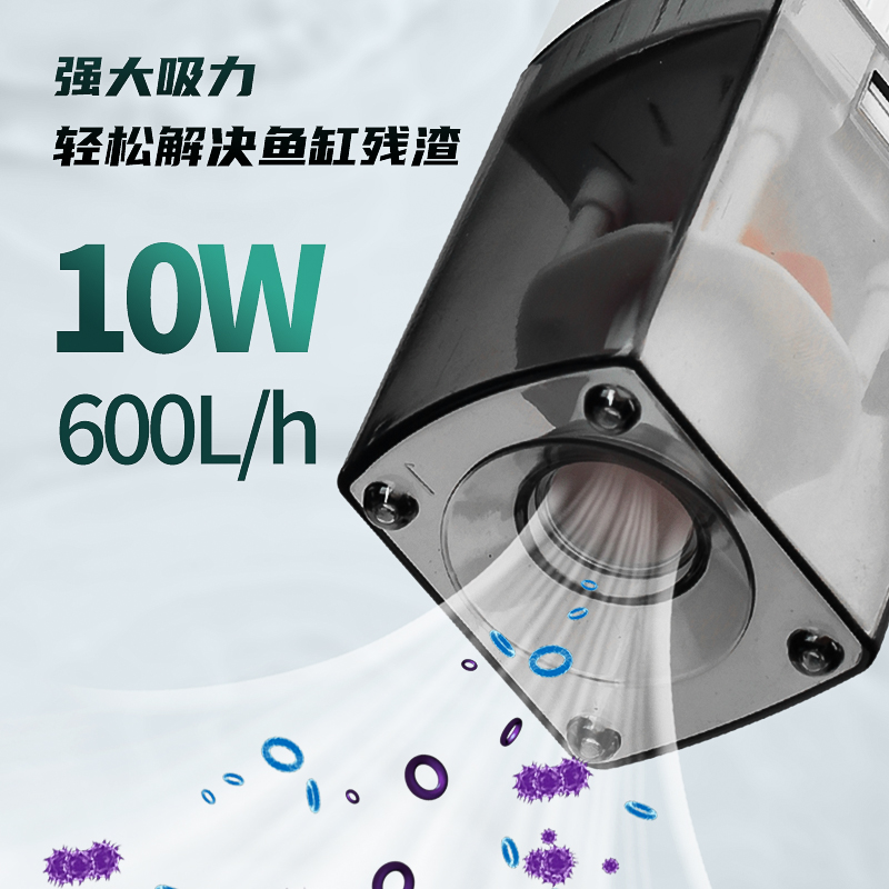 鱼缸过滤制氧一体机过滤循环水泵三合一水妖精过滤器小型净水马桶 - 图2