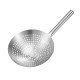 Colander ສະແຕນເລດຫນາເປັນພິເສດທີ່ມີອ່າງນ້ໍາມັນທີ່ກົງກັນ