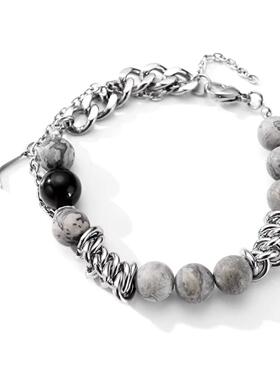 松石手串情侣款手链礼物小众