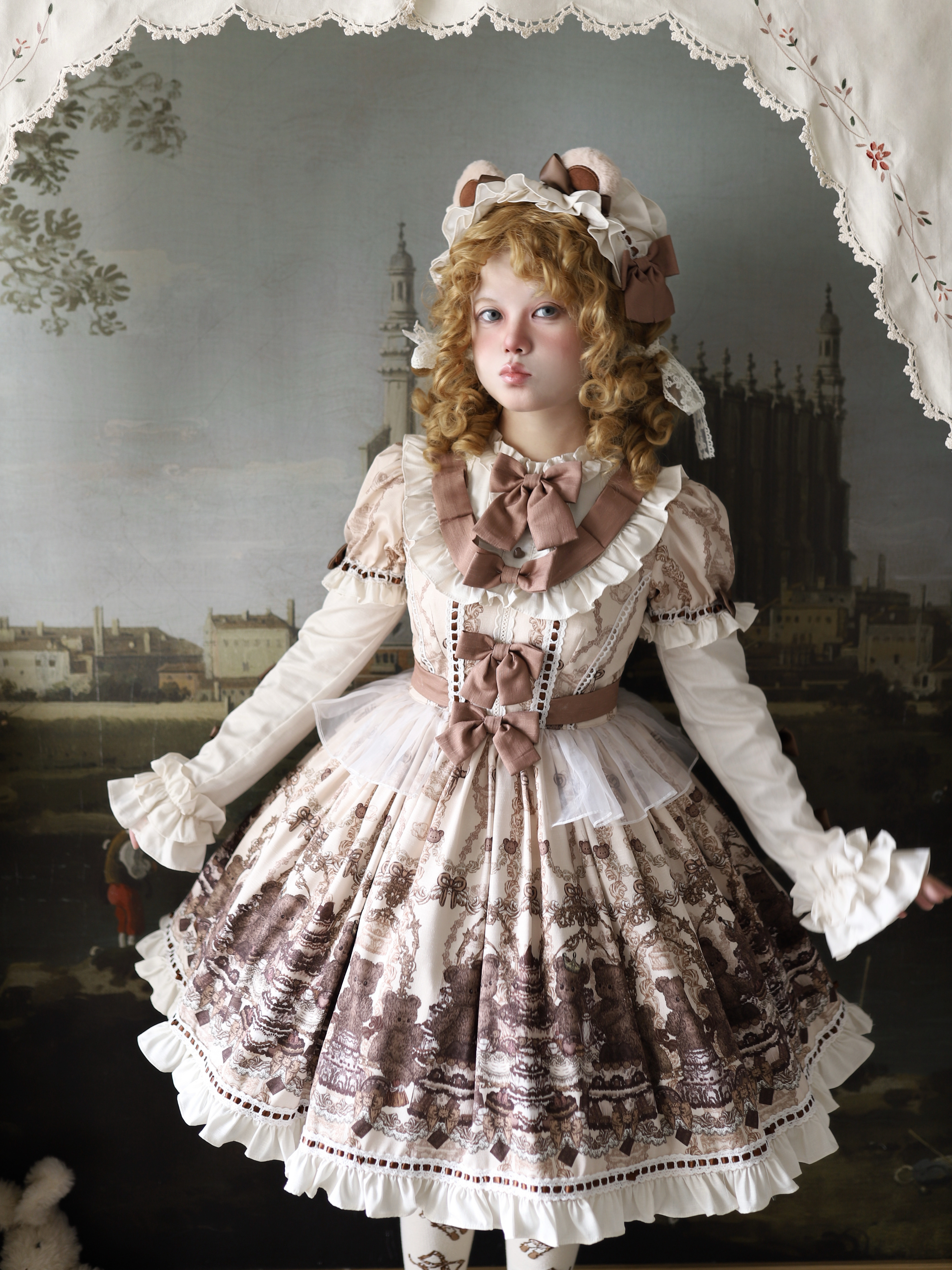 【全款】玩偶之诗原创lolita洛丽塔op连衣裙古早感doll感日常洋装,淘宝优惠券,粉丝福利购,淘宝优惠卷