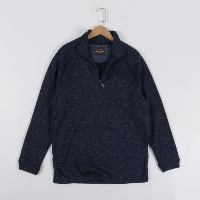 外贸原单！春秋加绒半拉链上衣冬款打底保暖长袖户外休闲套头卫衣 - 图3